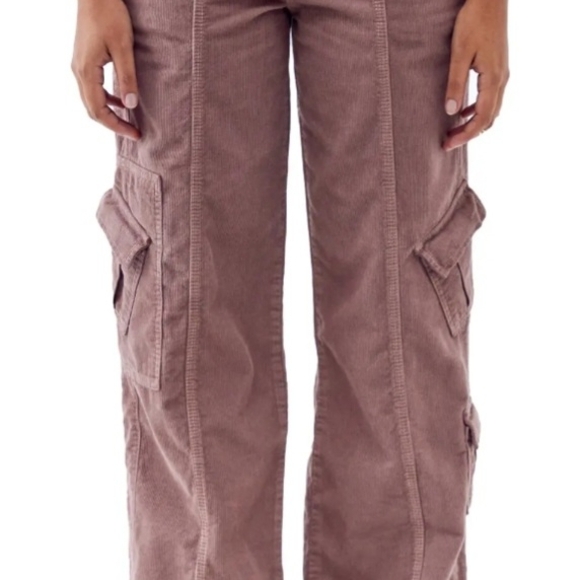 Urban Outfitters Pants - Urban Outfitters Corduroy Cargo Pants in Light Brown